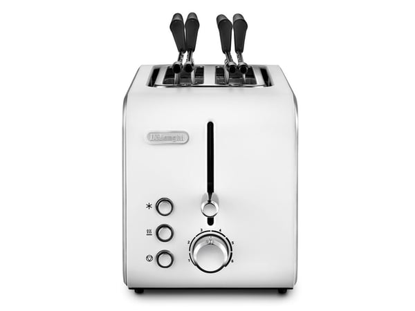 De’Longhi CTX 2203.W brödrostar 2 skivor 550 W Silver, Vit