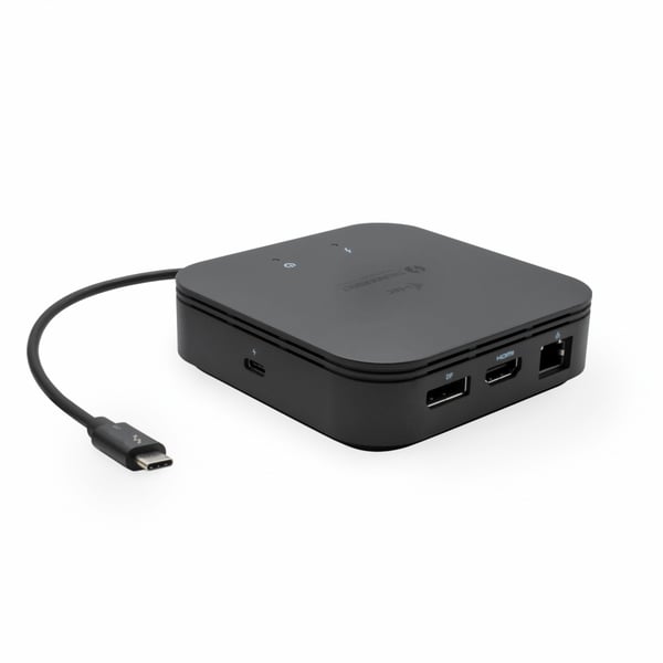 i-tec TB3TRAVELDOCKPD60W dockningsstationer för bärbara datorer Kabel Thunderbolt 3 Svart