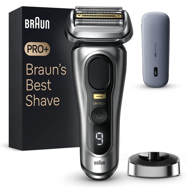 Braun Series 9 9527s Teräverkollinen parranajokone Trimmeri Musta, Hopea
