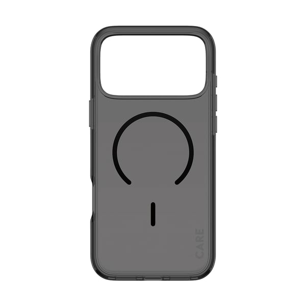 PanzerGlass CARE™ by ® Smokey Case w. Black MagSafe iPhone 2026 Pro Max | 17 Pro Max mobiltelefonfodral Mobilskal Transparent