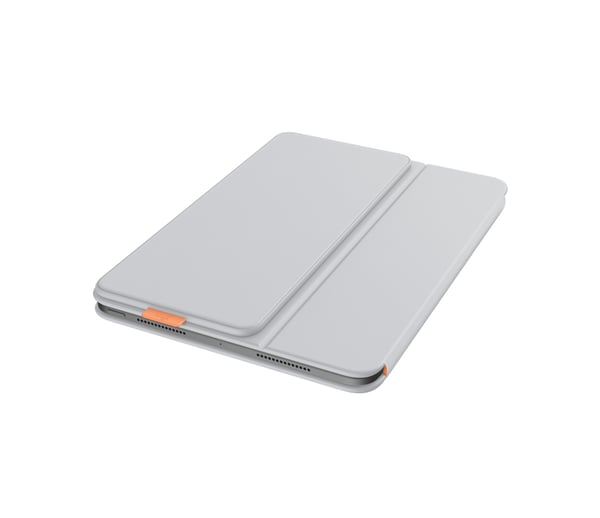 Logitech Flip Folio AZERTY ranska Bluetooth Vaaleanharmaa