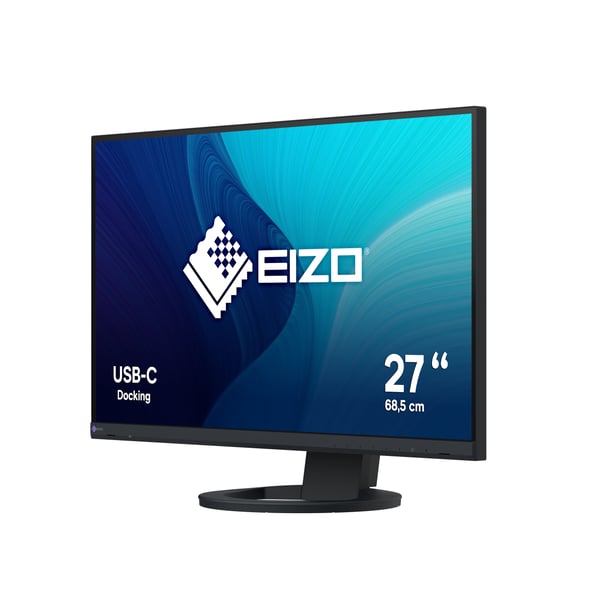 EIZO 68,5 cm (27\") EV2720S-BK 16:9 HDMI+DP+USB-C IPS sort - Fladskærm (TFT/LCD) - 27\"
