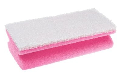 3M Scotch-Brite svamp Rektangulär Rosa, Vit 1 styck