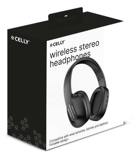 Celly FLOWBEATBK kuulokkeet ja kuulokemikrofoni Langaton Pääpanta Business/Everyday USB Type-C Bluetooth Musta