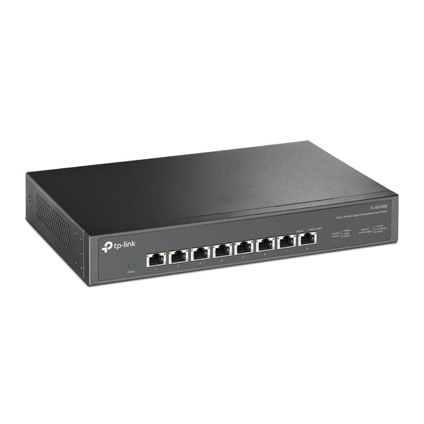 TP-Link TL-SX1008 nätverksswitchar Ohanterad 10G Ethernet (100/1000/10000) 1U Svart