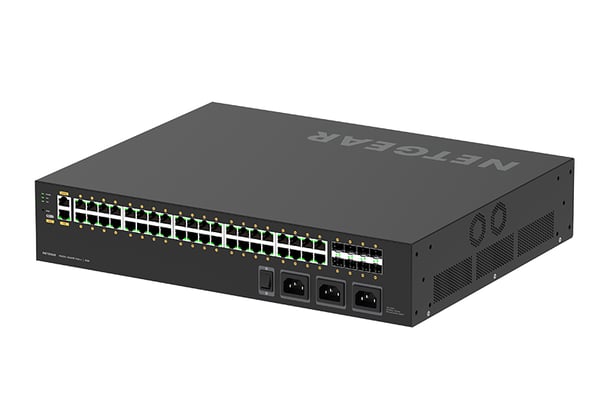 NETGEAR GSM4248UX hanterad L2/L3 Gigabit Ethernet (10/100/1000) Strömförsörjning via Ethernet (PoE) stöd 2U Svart