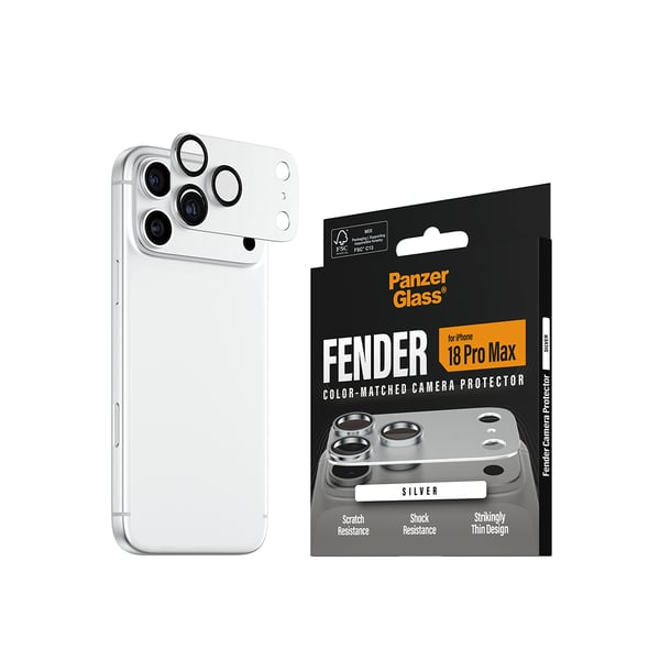 PanzerGlass ® Fender Camera Protector Silver iPhone 2026 Pro Max Kirkas näytönsuoja 1 kpl