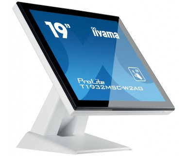 iiyama ProLite T1932MSC-W2AG platta pc-skärmar 48,3 cm (19") 1280 x 1024 pixlar LED Pekskärm Svart, Vit