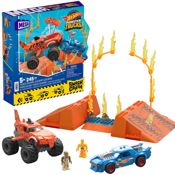 MEGA Hot Wheels Smash n Crash Tiger Shark-bidebane
