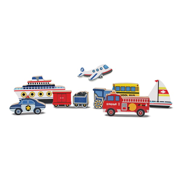 Melissa & Doug 13725 puslespil Blok puslespil 9 stk Køretøjer