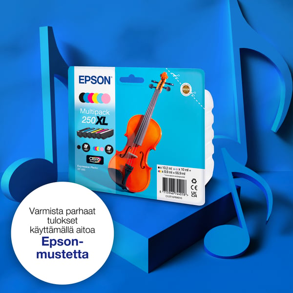 Epson Moniväripakkaus, kuusi väriä, 250XL Viulu Claria Photo HD -muste