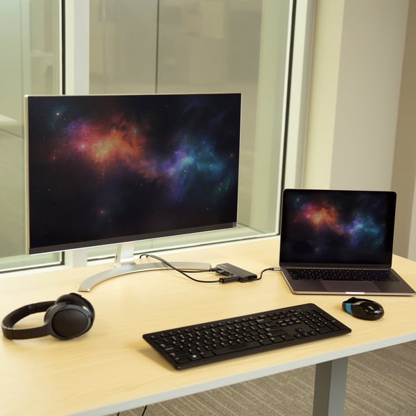 StarTech.com DKT30CSDHPD kannettavien tietokoneiden telakka ja porttitoistin Langallinen USB 3.2 Gen 1 (3.1 Gen 1) Type-C Musta, Harmaa