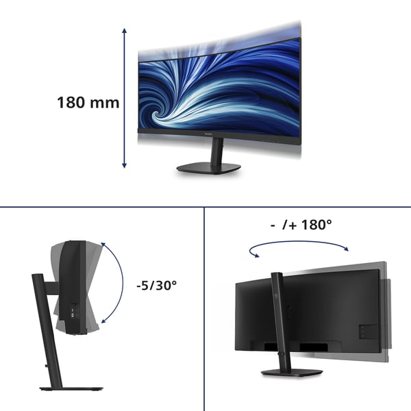Philips 34B2N3500C/00 tietokoneen litteä näyttö 86,4 cm (34") 3440 x 1440 pikseliä