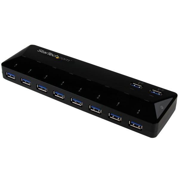 StarTech.com 10 Port USB 3.0 Hub med Lade- og Synkroniseringsport