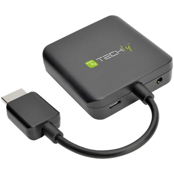 Techly IDATA HDMI-VGA8 videokabeladapter Svart