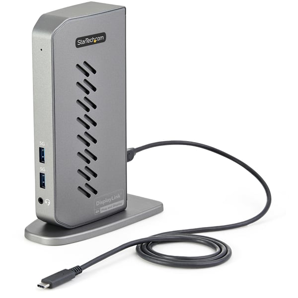 StarTech.com USB-C USB-A-docka - Hybrid Universal USB 3.0-dockningsstation för USB-C- eller USB-A-bärbar dator