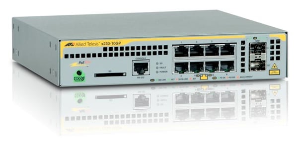 Allied Telesis AT-x230-10GP-50 Hallittu L2+ Gigabit Ethernet (10/100/1000) Power over Ethernet -tuki Harmaa