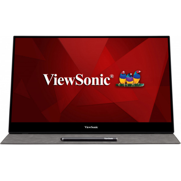 Viewsonic TD1655 platta pc-skärmar 39,6 cm (15.6") 1920 x 1080 pixlar Full HD LED Pekskärm Flera användare Svart, Silver