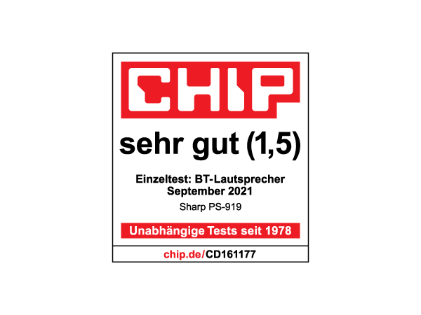 Sharp PS-919 2.1 bärbart högtalarsystem Svart 130 W