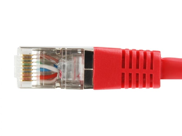 Equip 605620 verkkokaapeli Punainen 1 m Cat6a S/FTP (S-STP) Pyöreä