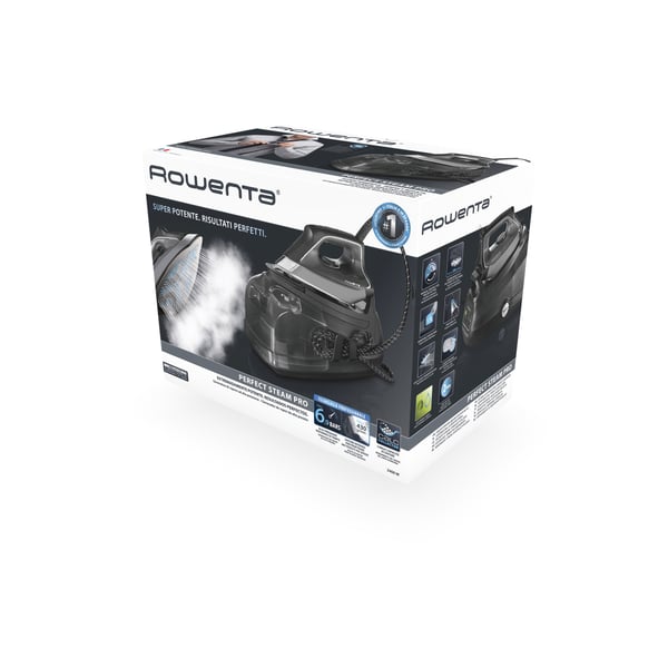 Rowenta DG8622 Paineistettu höyrysilityskeskus 2400 W 1,1 L Mikrosteam 400 HD -laserpohjalevy Harmaa