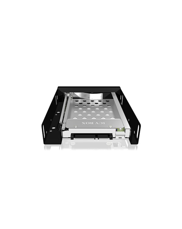 ICY BOX IB-2217StS 8,89 cm (3.5") Opbevaring drev bakke Sort