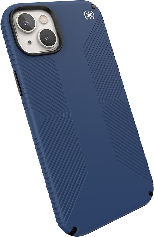 Speck Presidio2 Grip MagSafe - Anti-slip cover til iPhone 14 Plus (Coastal Blue/Black/White) Speck Presidio2 Grip MagSafe - Anti-slip cover til iPhone 14 Plus (Coastal Blue/Black/White)