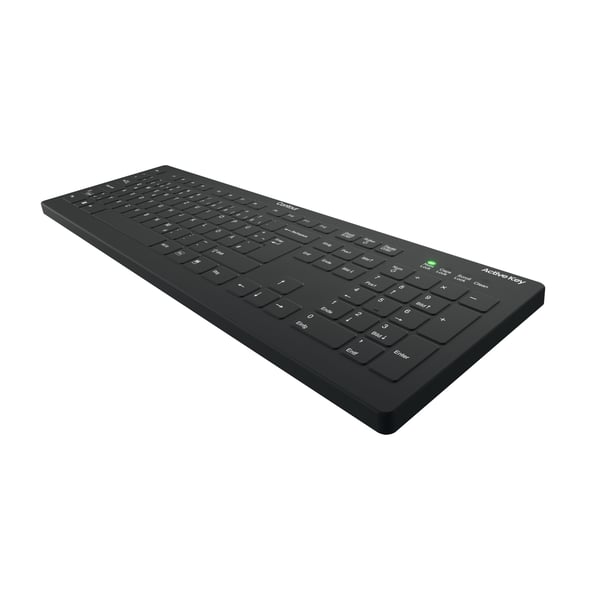 CHERRY AK-C8112 tastatur RF trådløst QWERTZ Tysk Sort