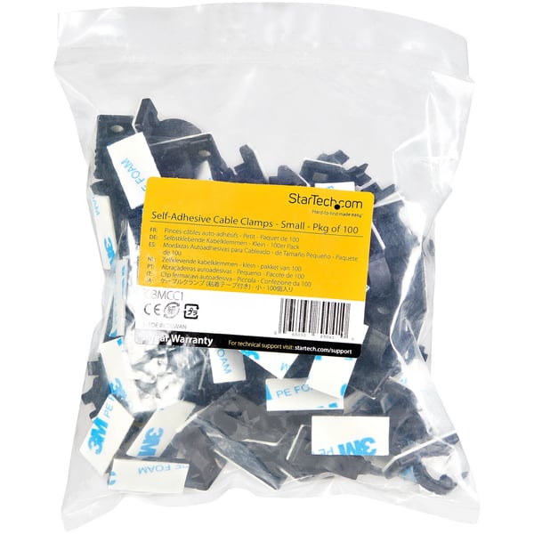 StarTech.com CBMCC1 kabelholder Sort 100 stk
