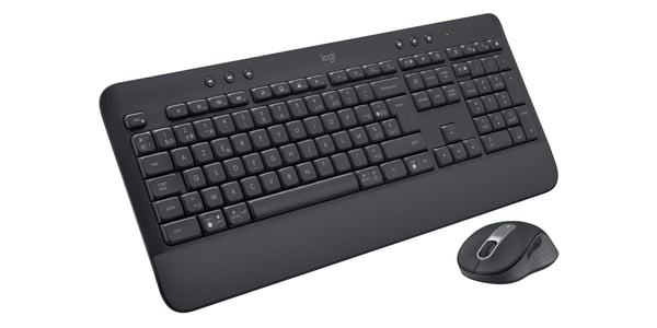 Logitech Signature MK650 Combo for Business tastatur Mus inkluderet Kontor Bluetooth AZERTY Belgisk Grafit
