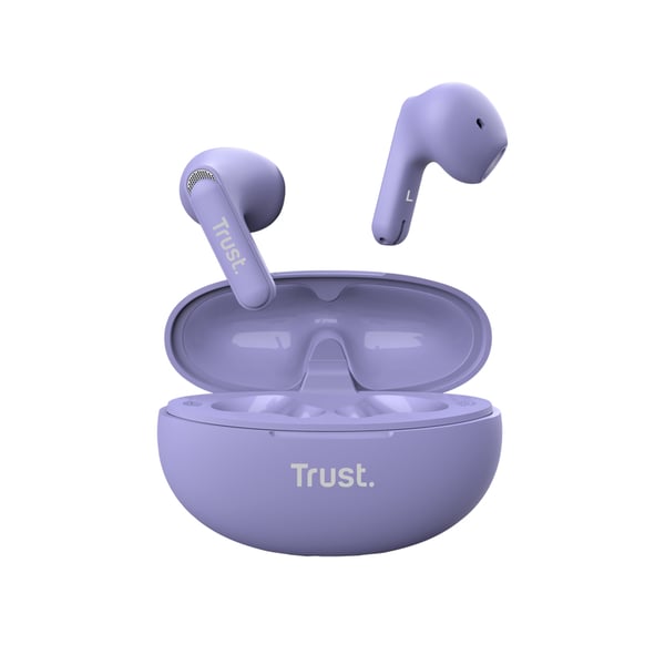 Trust Yavi Kuulokkeet True Wireless Stereo (TWS) In-ear Puhelut/Musiikki USB Type-C Bluetooth Purppura