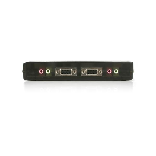 StarTech.com Svart USB KVM-switch-paket med 4 portar, kablar och audio