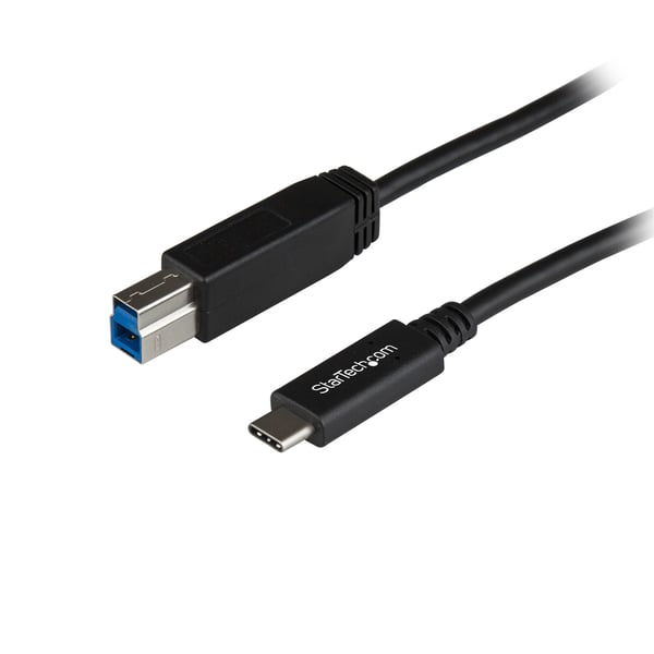StarTech.com 1 m USB 3.1 USB-C til USB-B kabel - USB 3.1 tilslutningskabel - USB-kabel - 24-pin USB-C (M StarTech.com 1 m USB 3.1 USB-C til USB-B kabel - USB 3.1 tilslutningskabel - USB-kabel - 24-pin USB-C (M