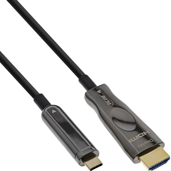 InLine 64225A videokabel adapter 25 m USB Type-C HDMI Sort InLine 64225A videokabel adapter 25 m USB Type-C HDMI Sort