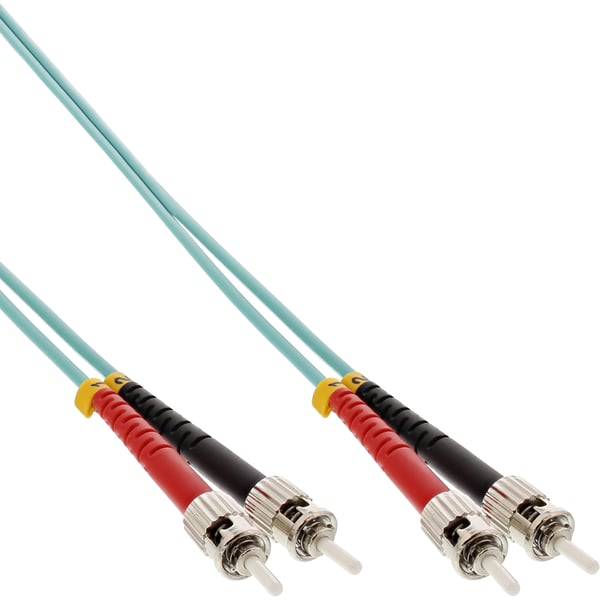 InLine 81515O InfiniBand och fiberoptisk kabel 15 m 2x ST Turkos, Aqua