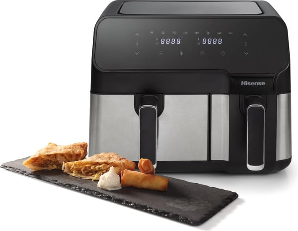 Hisense HAF2900D Kaksois 8,6 L Erillinen 1700 W Kuumakiertoilmakypsennin Musta