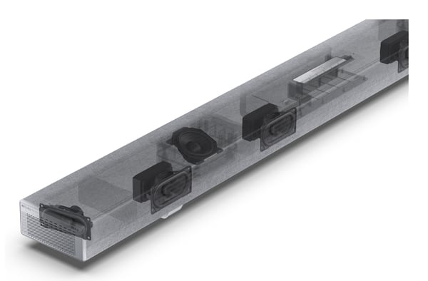 Sharp HT-SBW55121(SL) soundbar-kaiutin Hopea 5.1.2 kanavaa 212 W