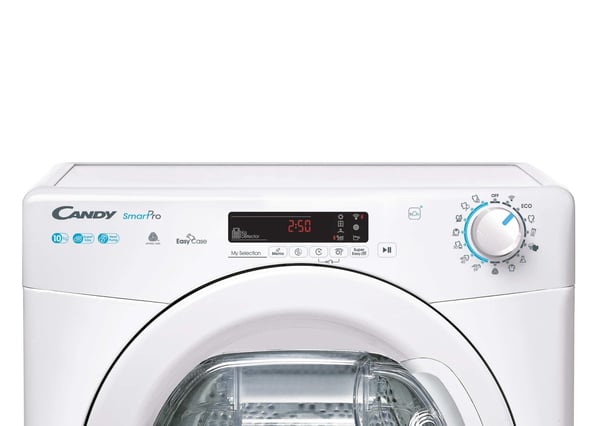 Candy Smart Pro CSOE H10A2DE-S kuivausrumpu Vapaasti seisova Edestä täytettävä 10 kg Valkoinen