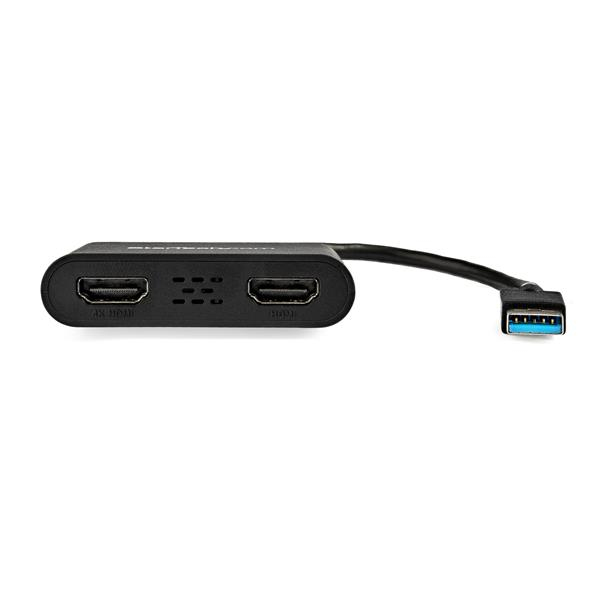 StarTech.com USB32HD2 USB grafisk adapter 3840 x 2160 pixel Sort