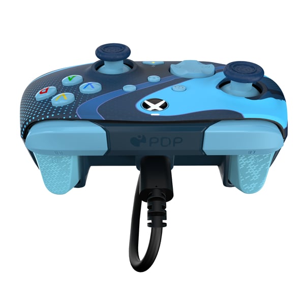 PDP REMATCH GLOW Advanced Blå USB Spelplatta Analog / Digital PC, Xbox One, Xbox Series S, Xbox Series X