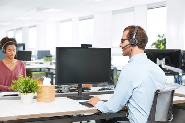 Logitech Zone Wired UC Headset Kabel Huvudband grafit