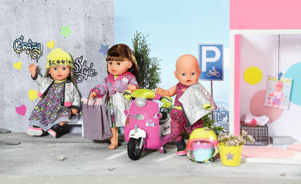 BABY born City Deluxe Scooter Combo Dockskoter
