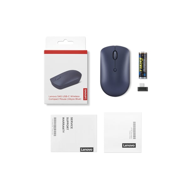 Lenovo 540 datormöss Kontor Ambidextrous RF Trådlös Optisk 2400 DPI