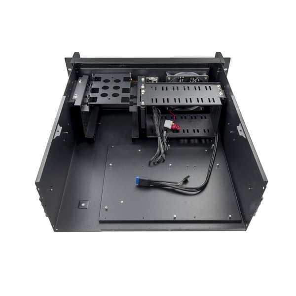TooQ RACK-406N-USB3 stativ 4U Vægmonteret stativ Sort