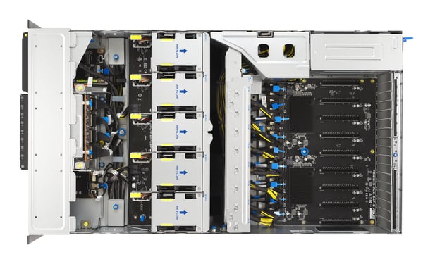 ASUS ESC8000A-E13P LGA 6096 Teline ( 4U ) Hopea, Musta