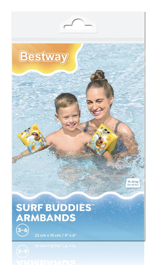 Bestway 32042 / 25 flythjälpmedel för barn PVC Gul Simdynor för armarna