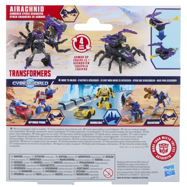 Transformers CYBERWORLD Airachnid Armored Cyber Changers