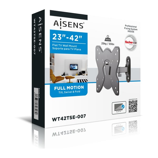 AISENS WT42TSE-007 TV-kiinnike 106,7 cm (42") Musta