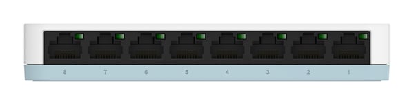 D-Link DGS-1008D/E verkkokytkin Hallitsematon Gigabit Ethernet (10/100/1000) Valkoinen
