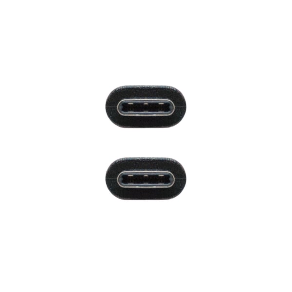 Nanocable USB 3.1, 1m USB-kabel USB 3.2 Gen 2 (3.1 Gen 2) USB C 10 Gbit/sek. Sort